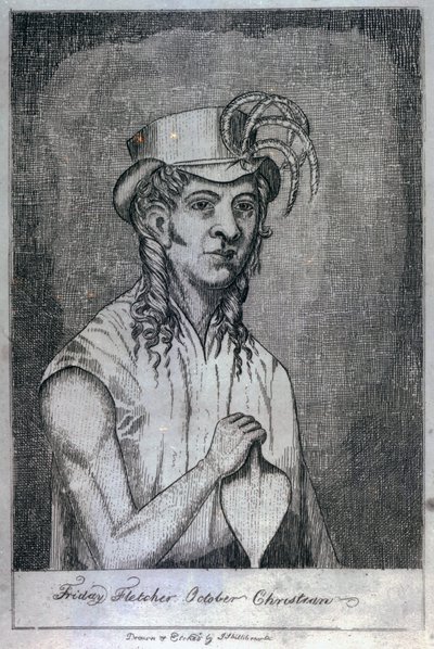Friday Fletcher October Christian, hijo de Fletcher Christian, 1814 de John Shillibeer